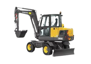 Escavadeira Volvo EW60C 1 Escavadeira: Conheça os principais componentes e como eles funcionam