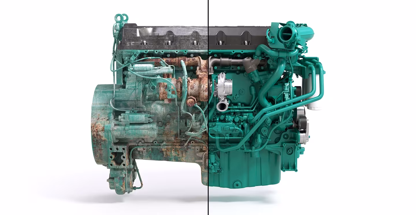 peça Volvo Reman para máquina pesada